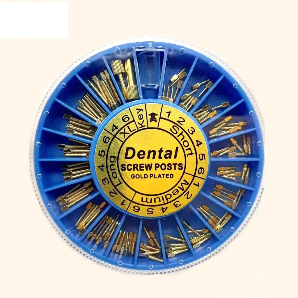 Dental Golden Plated Implant Screw post (120pcs/box)