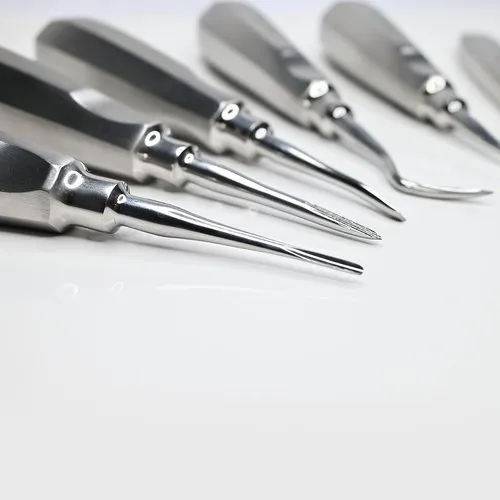 Polodent Root Elevator Dental Instrument Kit, Set Of 10 Pcs (Stainless Steel)